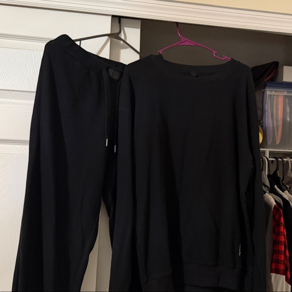 Women's Black Lounge Set